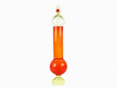 Potiche in Vetro Sommerso Arancio