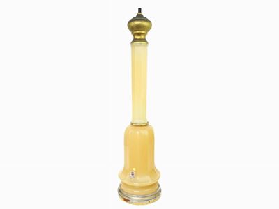 Base per Lampada in Vetro Opalino Giallo Pagliarino