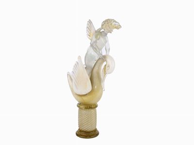 Figura di Putto in Cristallo Iridato Cenedese