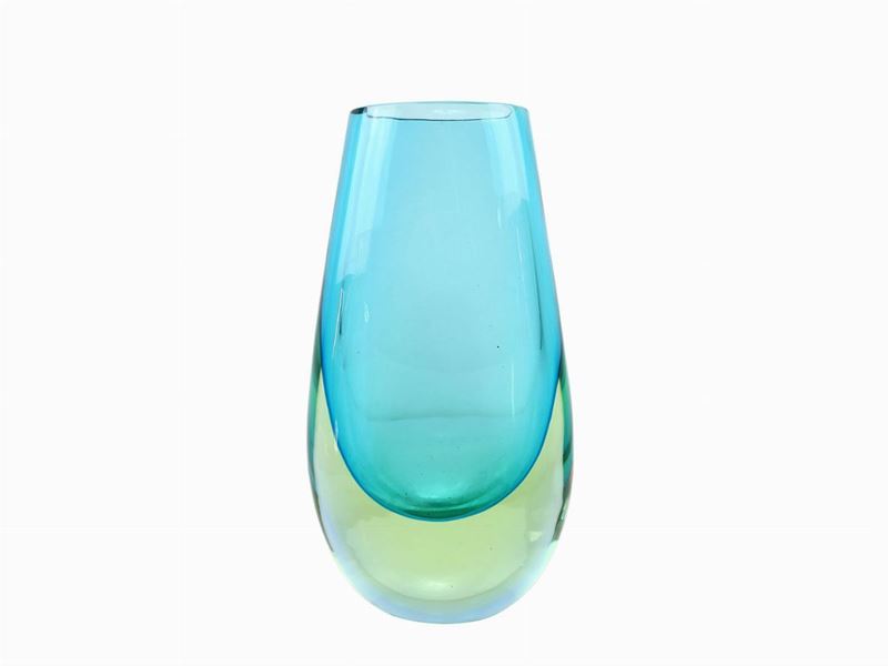 Vaso in Vetro Sommerso Flavio Poli per Seguso Vetri D'arte
