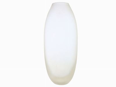 Vaso in Vetro Sommerso Bianco Opaco