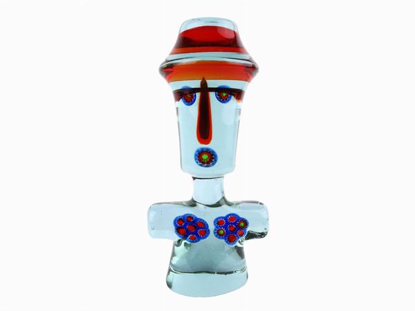 Totem Cenedese & C. in sommerso glass and murrine