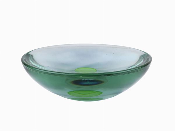 Centerpiece in alexandrite submerged glass, Cenedese  (Murano, 1960)  - Auction The Muccia Breda Collection in Villa Donà -  Borbiago of Mira (Venice) - Maison Bibelot - Casa d'Aste Firenze - Milano