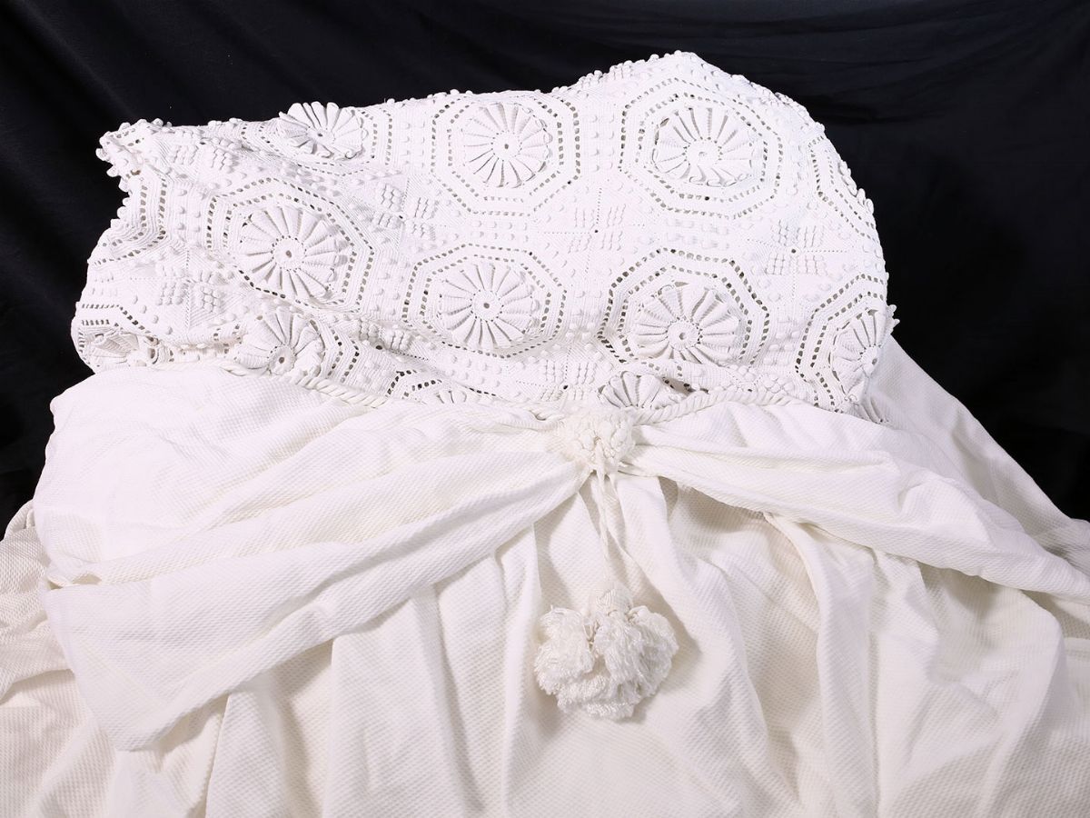 Copriletto in Cotone Bianco