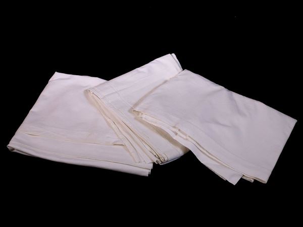 White single linen sheets lot