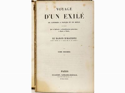 Voyage D'un Exilé De Londres a Naples Et En Sicile ...