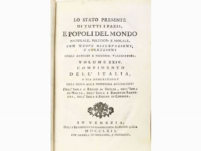 Lo Stato Presente di Tutti i Paesi e Popoli del Mondo ...