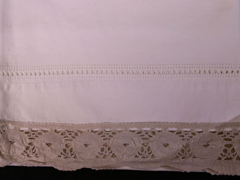 Completo Matrimoniale in Lino Avorio
