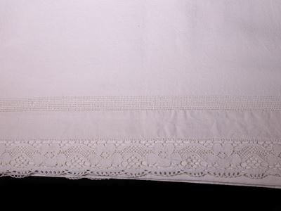 Parure Matrimoniale in Lino Bianco