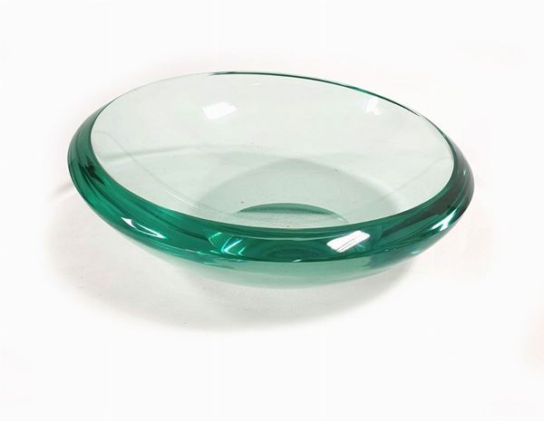 Centerpiece in aquamarine green crystal.