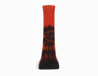 Vaso Daum in Vetro a Cammeo