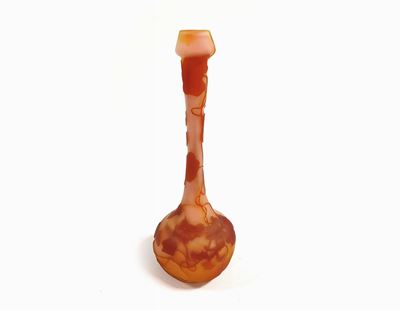 Vaso Gallé in Vetro a Cammeo