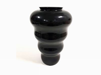 Vaso Veart in Vetro Nero