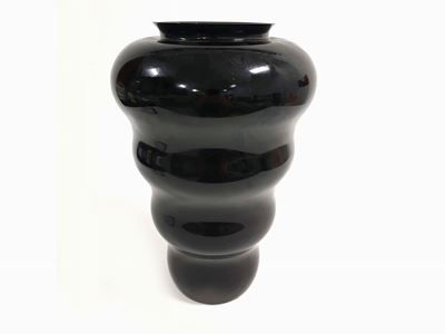 Vaso Veart in Vetro Nero