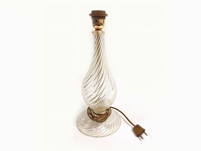 Lampada da Tavolo in Vetro Trasparente