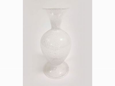 Vaso Avem in Vetro Pulegoso Bianco