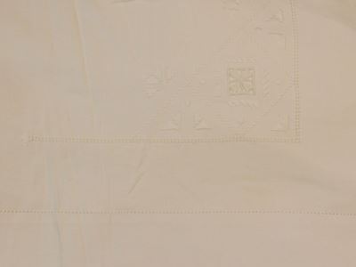 Parure Matrimoniale in Lino Bianco