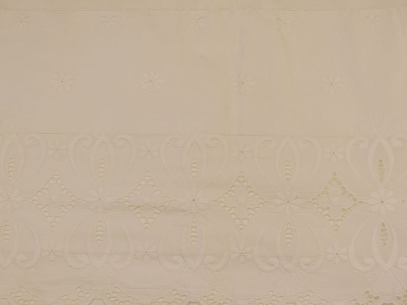 Parure Matrimoniale in Lino Bianco