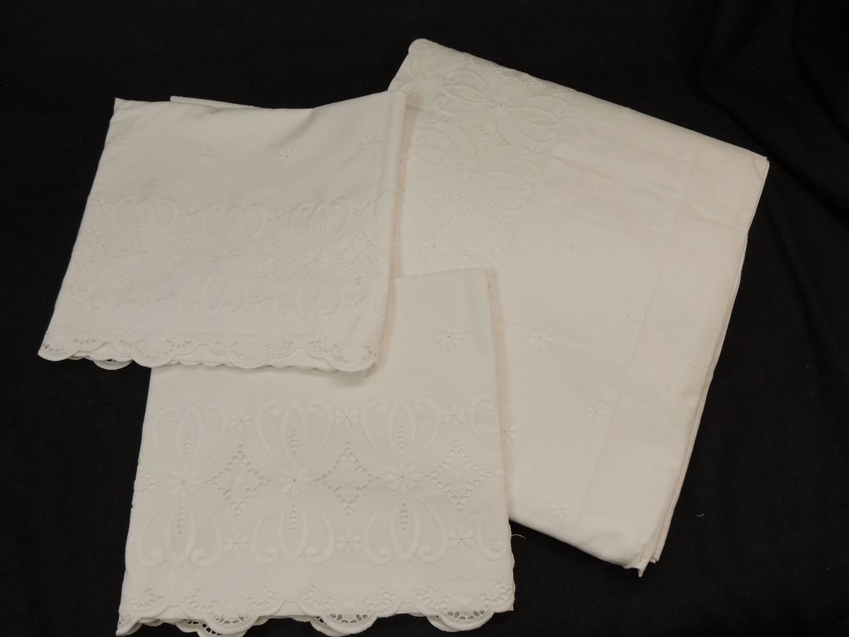 Parure Matrimoniale in Lino Bianco