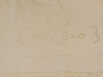 Parure Matrimoniale in Lino Avorio
