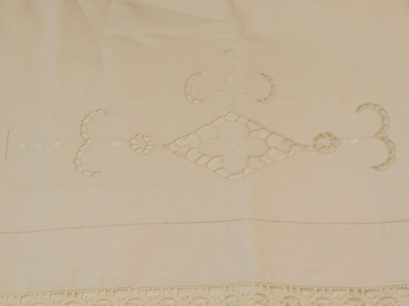 Parure Matrimoniale in Lino Avorio