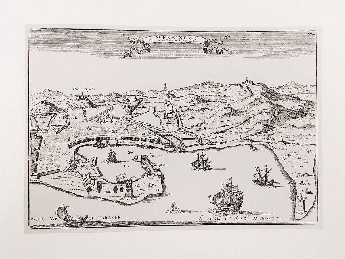 Antiche Stampe di Sicilia: Palermo - Messina