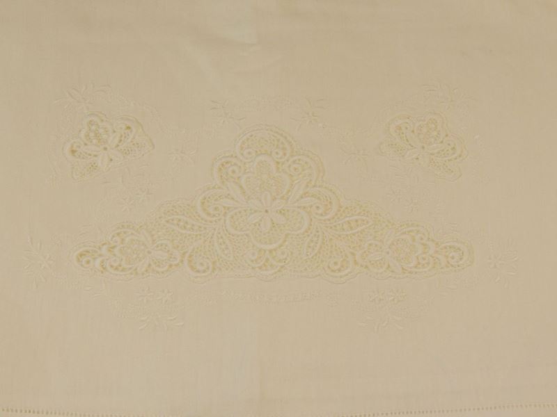 Parure Matrimoniale in Lino Avorio