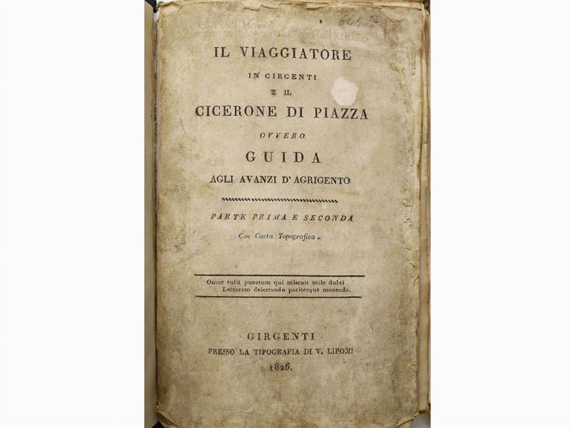 Raffaello Politi - Il Viaggiatore in Girgenti e il Cicerone di Piazza ...