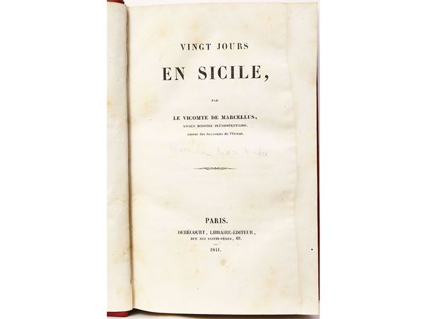 Marie Louis Jean Andr&#233; Charles Marcellus comte de Demartin du Tyra - Vingt jours en Sicile