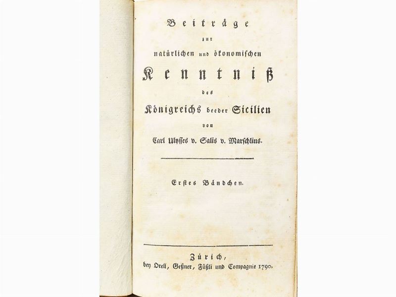 Carl Ulysses Salis Marschlins - Beiträge Zur Natürlichen Und Ökonomischen Kenntniss Des Königreic...
