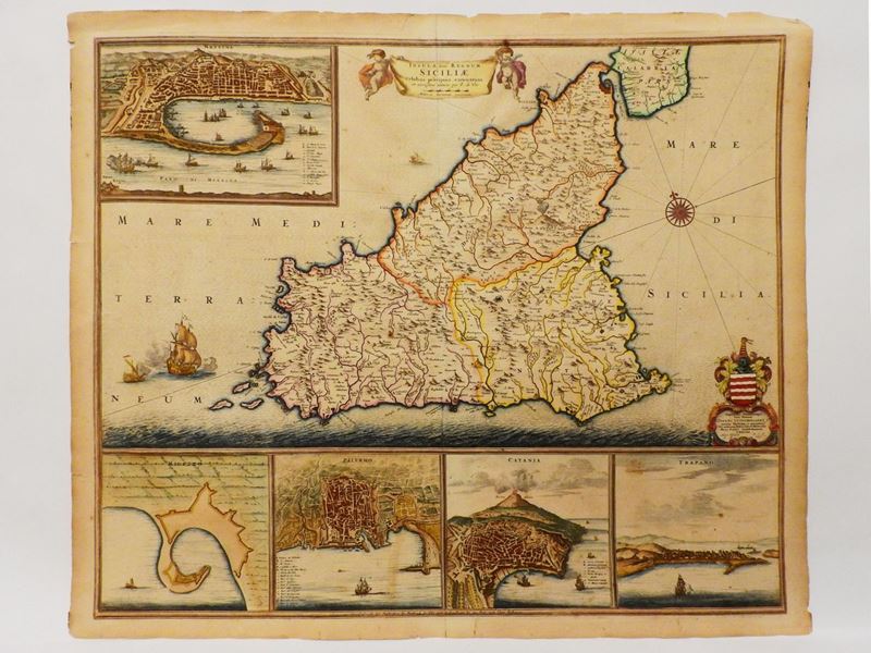Frederick De Wit - Insula Sive Regnum Siciliae