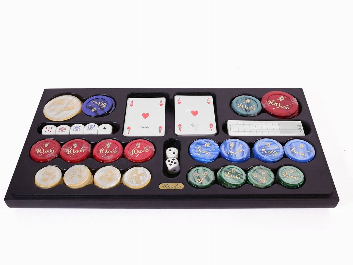 Scatola per il Gioco del Poker, Pineider
