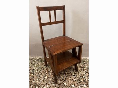 Sedia a Scaletta in Legno Tenero