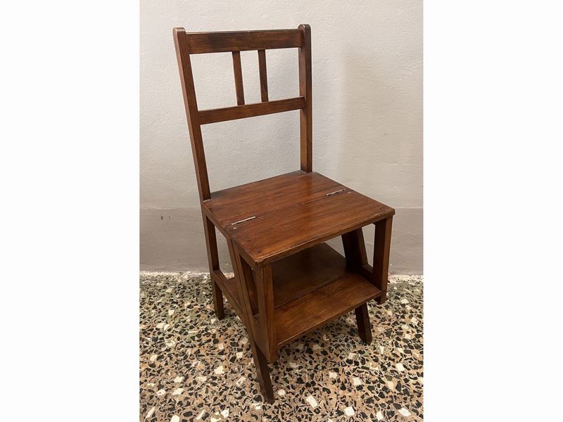 Sedia a Scaletta in Legno Tenero
