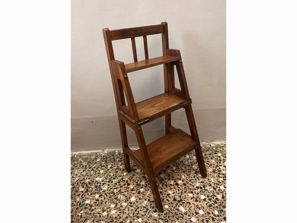 Sedia a Scaletta in Legno Tenero