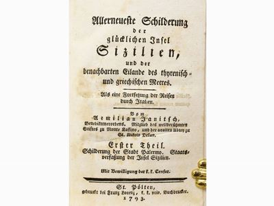 Allerneueste Schilderung Der Glücklichen Insel Sizilien ...