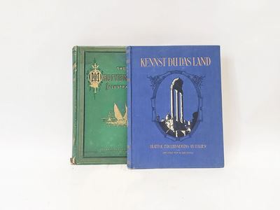 Lotto di Due Libri D'epoca Illustrati Sull'italia e il Mediterraneo