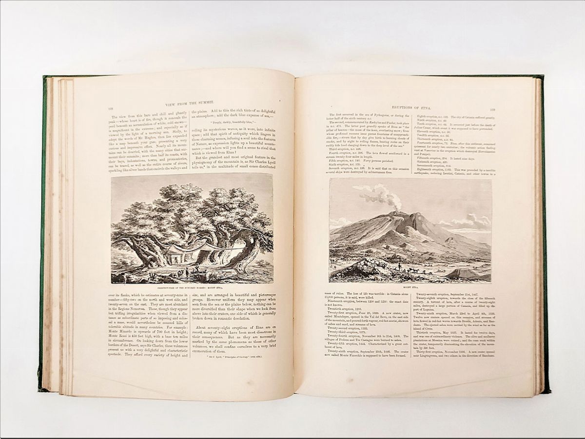 Lotto di Due Libri D'epoca Illustrati Sull'italia e il Mediterraneo