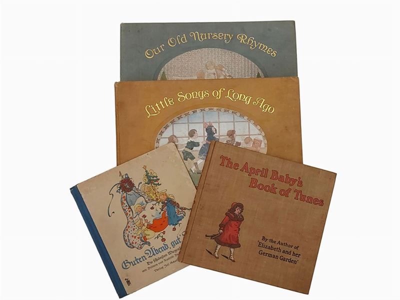 Lotto di Quattro Libri D'epoca per Bambini