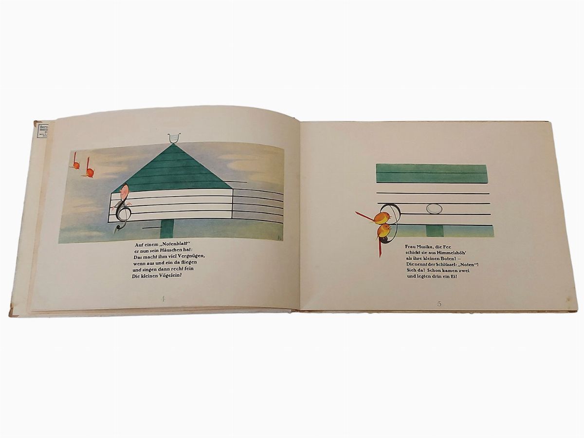 Lotto di Sei Libri D'epoca di Musica per Bambini