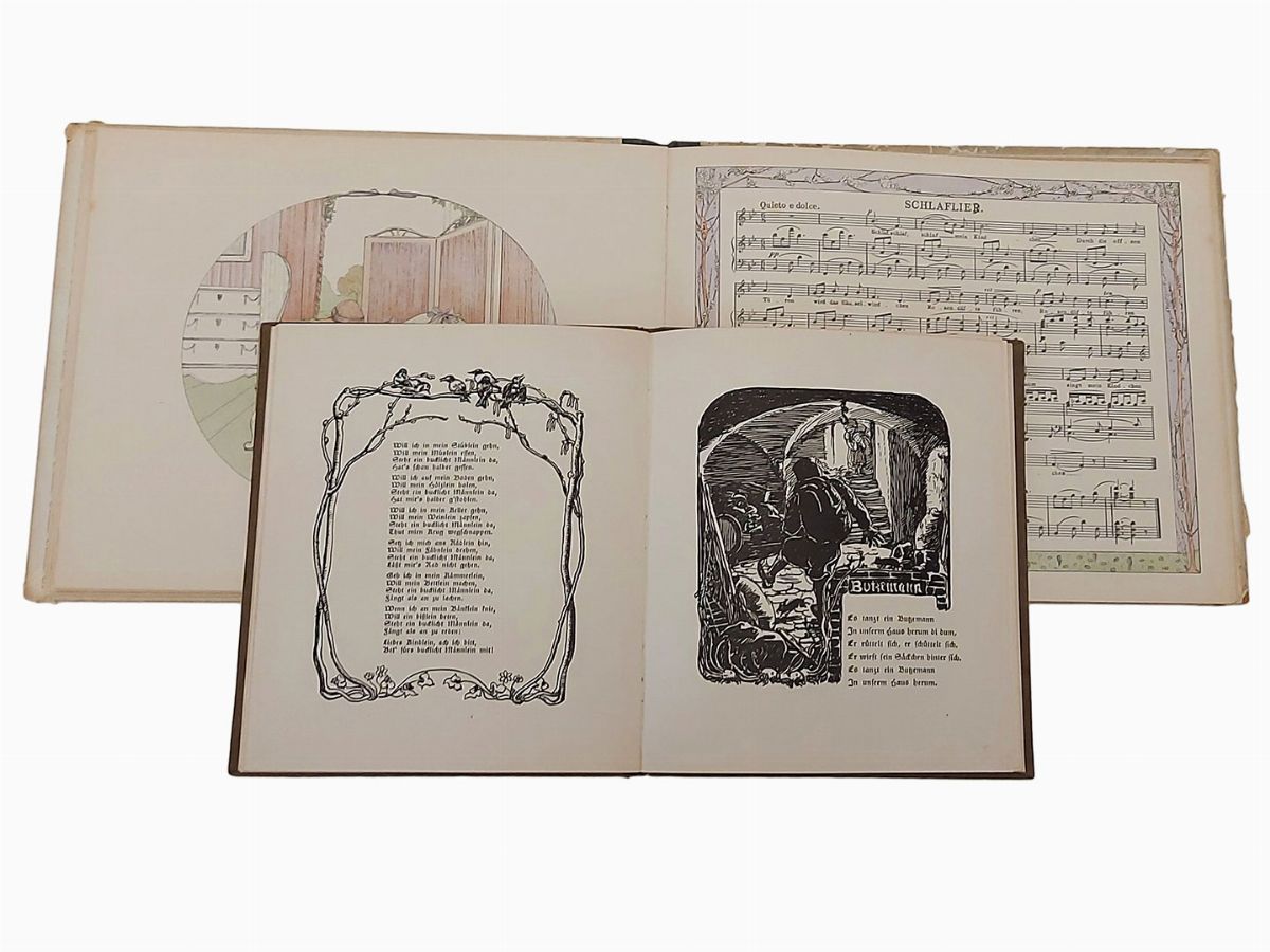 Lotto di Quattro Libri D'epoca di Musica per Bambini