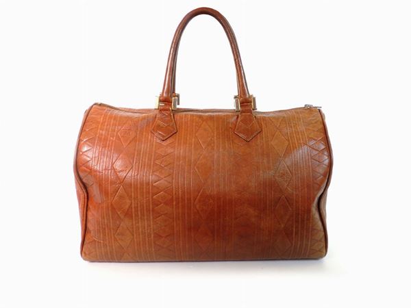 Brown leather trunk bag, Fendi