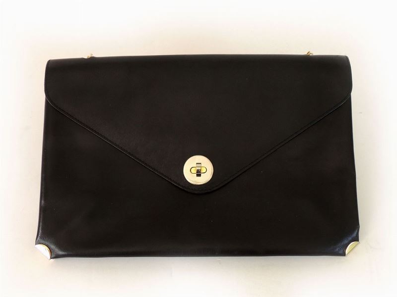 Borsa a Tracolla in Pelle Nera, Gherardini