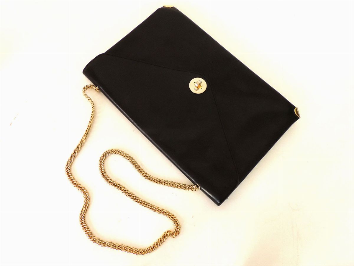 Borsa a Tracolla in Pelle Nera, Gherardini