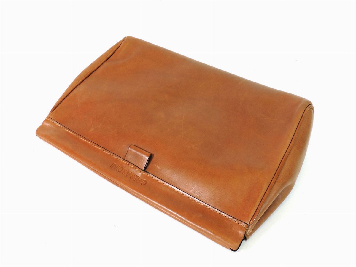Borsa a Mano in Pelle Color Cuoio, Gherardini