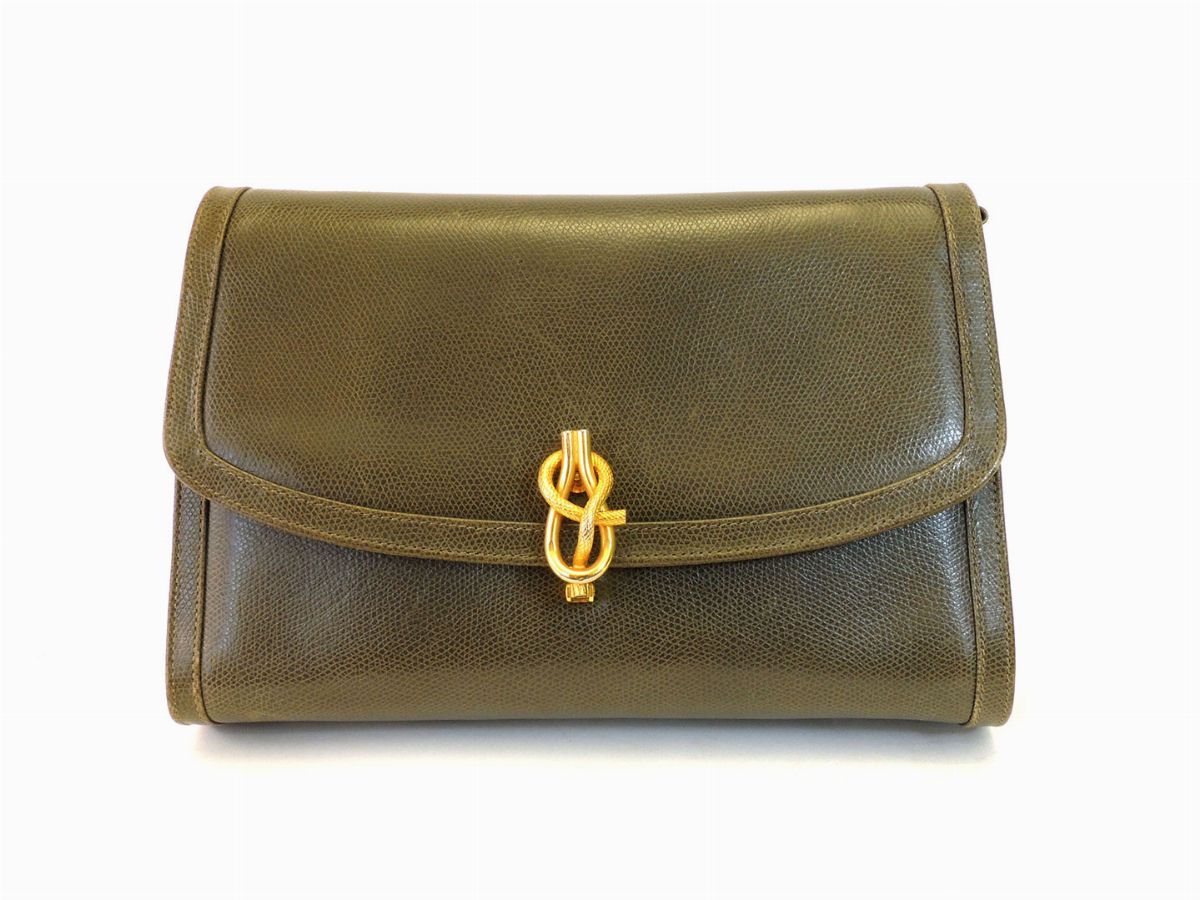 Borsa a Mano Pelle Verde