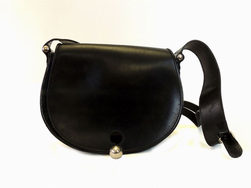 Borsa a Spalla in Pelle Nera, Gherardini