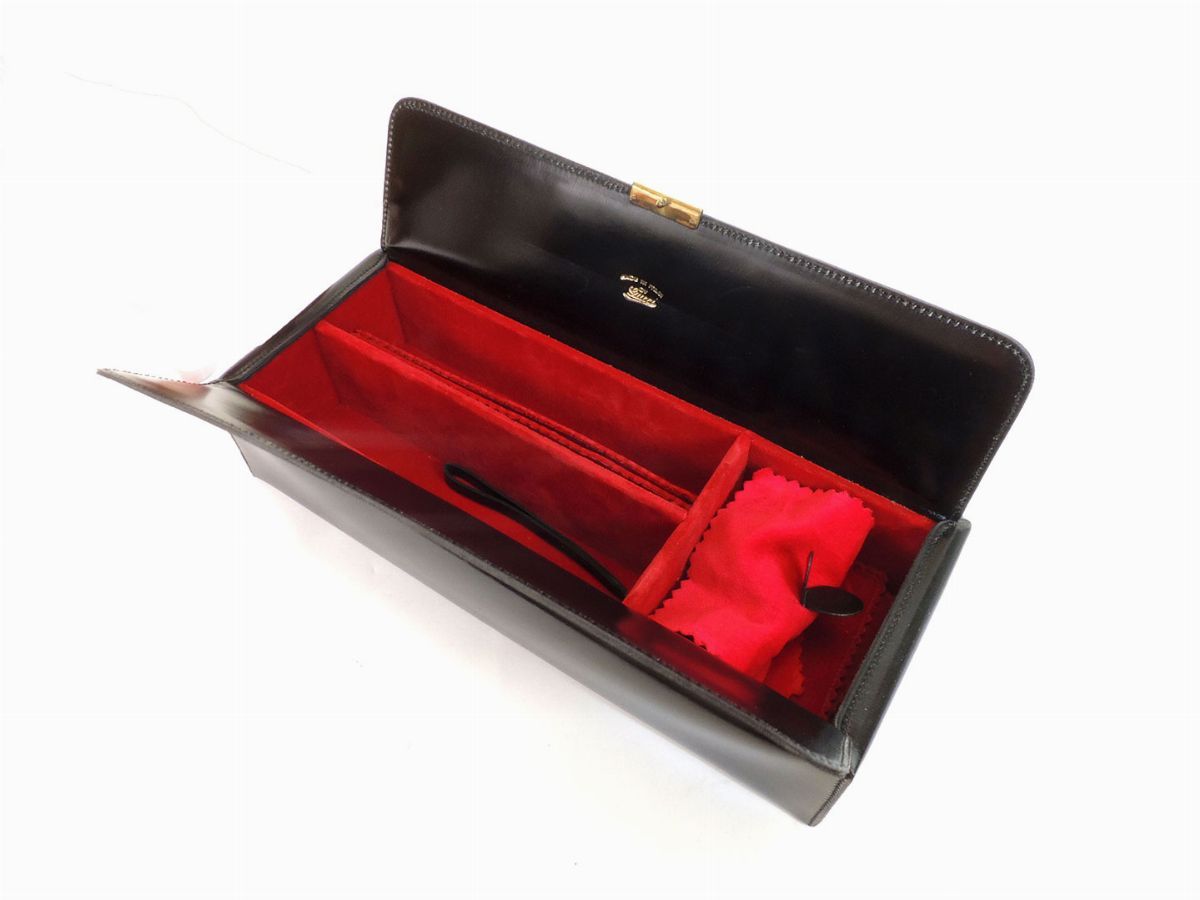Borsa a Mano in Pelle Nera, Gucci