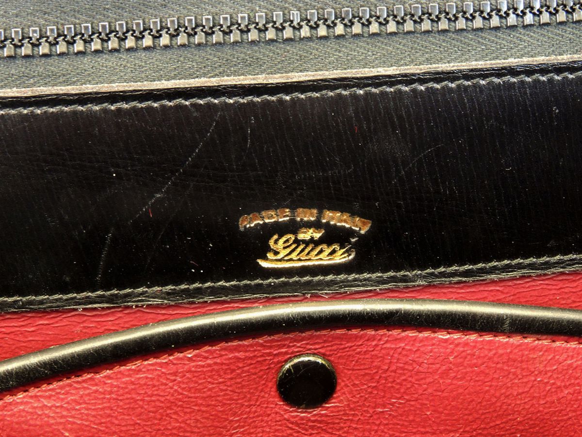 Borsa a Mano in Pelle Nera, Gucci