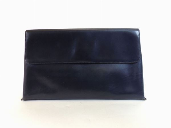 Blue leather handbag, Gherardini